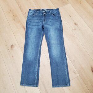 WRANGLER Womens Jeans 13/32 Straight Leg Denim Cowgirl Grunge Country Rodeo Blue